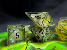 Load image into Gallery viewer, Acid Splash - Set of 7 Gothic Frame Dice