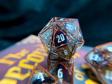 Load image into Gallery viewer, Bloodlines - Set A - Set of 7 Gothic Frame Dice