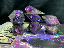 Load image into Gallery viewer, Metal from Heaven - Set B - Set of 7 Gothic Frame Dice