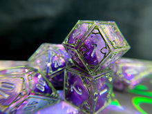 Load image into Gallery viewer, Metal from Heaven - Set B - Set of 7 Gothic Frame Dice