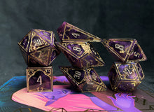 Load image into Gallery viewer, Royalty - Set of 7 Gothic Frame Dice