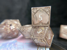 Load image into Gallery viewer, Divine Soul - Set of 7 Gothic Frame Dice