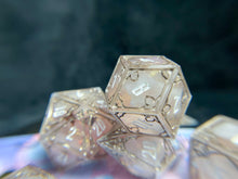 Load image into Gallery viewer, Divine Soul - Set of 7 Gothic Frame Dice