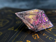 Load image into Gallery viewer, Mysterious Visitor - Infernal Font Gothic d10