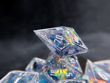 Load image into Gallery viewer, Frozen Halls - Set of 7 Gothic Frame Dice