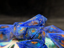 Load image into Gallery viewer, Ephemerate - Set of 7 Gothic Frame Dice