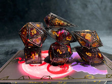 Load image into Gallery viewer, Verity - Set of 7 Gothic Frame Dice