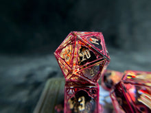 Load image into Gallery viewer, A Well-Dressed Vexation- Set of 7 Gothic Frame Dice