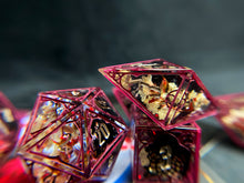 Load image into Gallery viewer, A Well-Dressed Vexation- Set of 7 Gothic Frame Dice