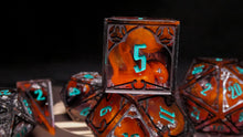 Load image into Gallery viewer, Melinoe - Set of 7 Gothic Frame Dice
