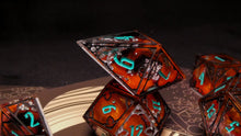 Load image into Gallery viewer, Melinoe - Set of 7 Gothic Frame Dice