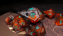 Load image into Gallery viewer, Melinoe - Set of 7 Gothic Frame Dice
