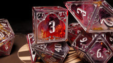Load image into Gallery viewer, Lady Hunter - Set of 7 Gothic Frame Dice