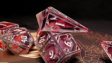 Load image into Gallery viewer, Lady Hunter - Set of 7 Gothic Frame Dice