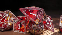 Load image into Gallery viewer, Lady Hunter - Set of 7 Gothic Frame Dice