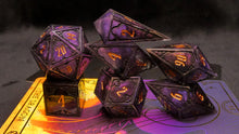 Load image into Gallery viewer, Poisoner's Kit - Set of 7 Gothic Frame Dice