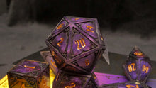 Load image into Gallery viewer, Poisoner's Kit - Set of 7 Gothic Frame Dice
