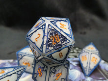 Load image into Gallery viewer, Porcelain - Set of 7 Gothic Frame Dice