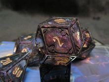 Load image into Gallery viewer, transmission:synthesis - Set of 7 Gothic Frame Dice