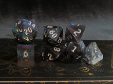 Load image into Gallery viewer, Dark Moon - Set of 7 Miniature Dice