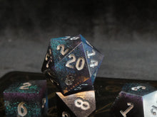 Load image into Gallery viewer, Dark Moon - Set of 7 Miniature Dice