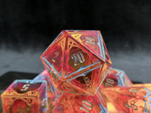 Load image into Gallery viewer, Pan Sunrise - Set of 7 Gothic Frame Dice