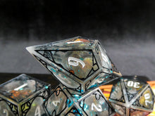 Load image into Gallery viewer, The Elementalist - Set of 7 Gothic Frame Dice