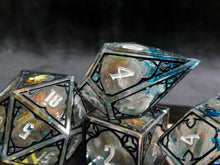 Load image into Gallery viewer, The Elementalist - Set of 7 Gothic Frame Dice