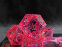 Load image into Gallery viewer, Neon Enchantress - Set of 7 Gothic Frame Dice