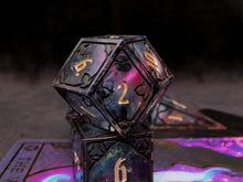 Load image into Gallery viewer, transmission:synthesis - Set of 7 Gothic Frame Dice