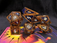 Load image into Gallery viewer, Oath of the Heavens - Set B - Set of 7 Gothic Frame Dice