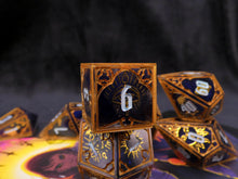Load image into Gallery viewer, Oath of the Heavens - Set B - Set of 7 Gothic Frame Dice