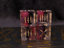 Load image into Gallery viewer, transmission:starshowers - Four Dagger-Pip d6s