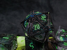 Load image into Gallery viewer, Specter's Curse - Set of 7 Gothic Frame Dice