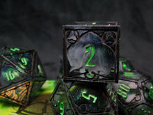 Load image into Gallery viewer, Specter's Curse - Set of 7 Gothic Frame Dice