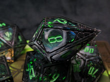 Load image into Gallery viewer, Specter's Curse - Set of 7 Gothic Frame Dice