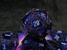 Load image into Gallery viewer, transmission:darker - Set of 7 Gothic Frame Dice