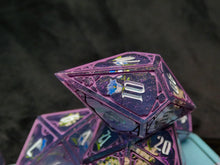 Load image into Gallery viewer, Fey Blooms - Set of 7 Gothic Frame Dice