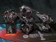 Load image into Gallery viewer, Cheszyne - Set of 7 Gothic Frame Dice