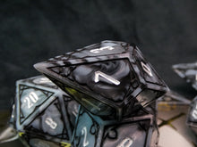 Load image into Gallery viewer, Frozen Ore - Set of 7 Gothic Frame Dice