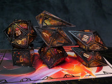Load image into Gallery viewer, Emberkeeper - Set of 7 Gothic Frame Dice