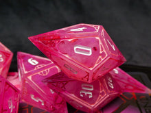 Load image into Gallery viewer, Suzume - Set of 7 Gothic Frame Dice