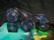 Load image into Gallery viewer, Moonshadow - Partial Set of 6 Gothic Frame Dice
