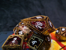 Load image into Gallery viewer, Countess of Coin - Set of 7 Gothic Frame Dice