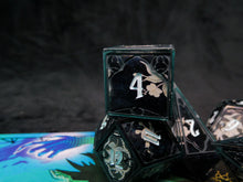 Load image into Gallery viewer, Midnight in the Garden - Set of 7 Gothic Frame Dice