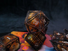 Load image into Gallery viewer, transmission:solar sailor - Set of 7 Gothic Frame Dice