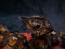 Load image into Gallery viewer, transmission:solar sailor - Set of 7 Gothic Frame Dice