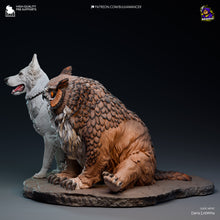 Load image into Gallery viewer, Scratch and Owlbear Cub (Baldur's Gate 3) - Printed Miniature