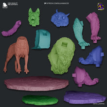Load image into Gallery viewer, Scratch and Owlbear Cub (Baldur's Gate 3) - Printed Miniature