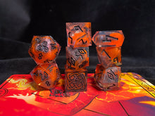 Load image into Gallery viewer, Saw You In The Flames - Set of 8 Dice
